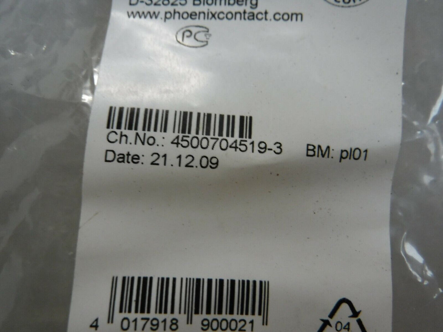 SAC - 5P - M12MSB/ 0 5 - 900/M12FSB - Phoenix Contact SAC - 5P - M12MSB/ 0 5 - 900/M12FSB Cordset, 5 Pin M/F, 1507175, 0.5M - Surplus Alley