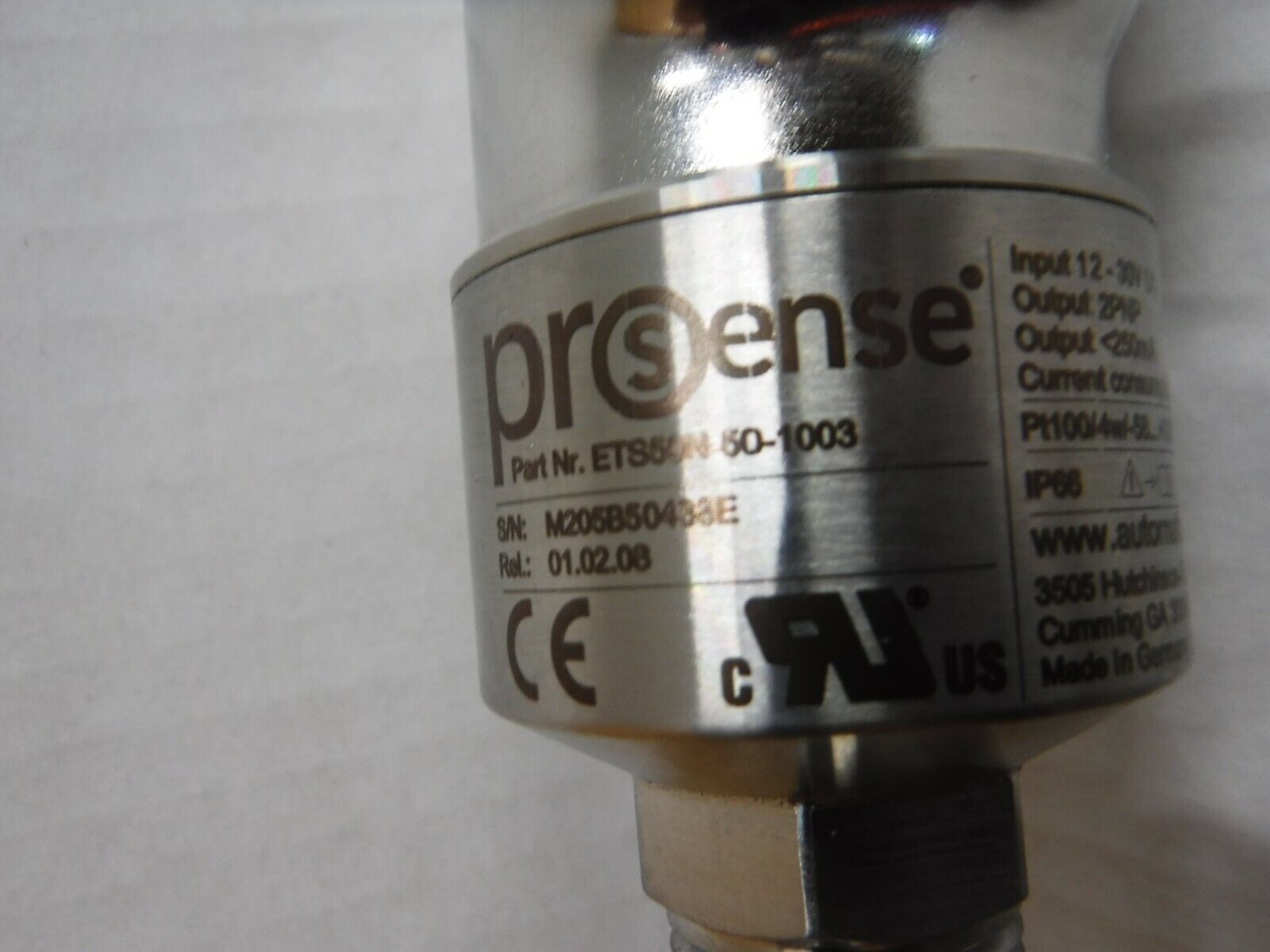 ETS50N - 50 - 1003 - PROSENSE ETS50N - 50 - 1003 Digital Temperature Sensor, - 58 to 302 deg F - Surplus Alley