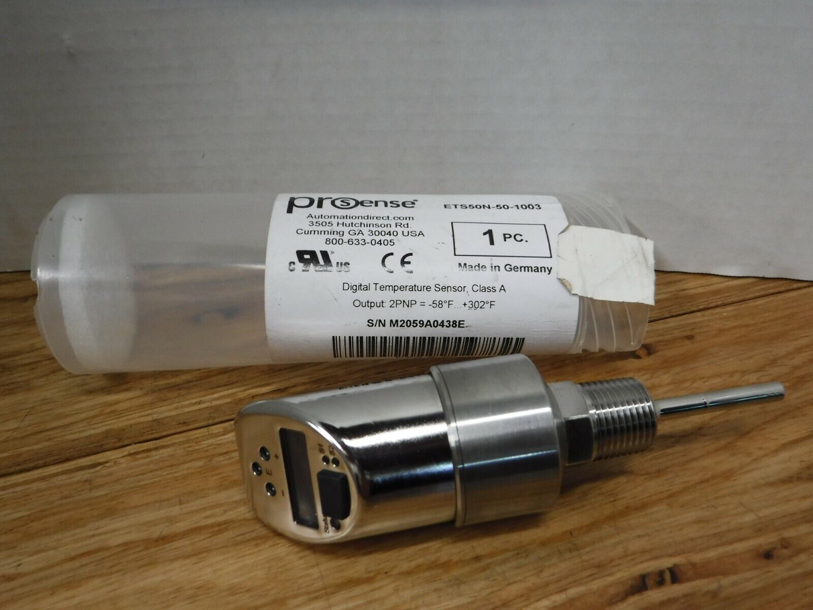 ETS50N - 50 - 1003 - PROSENSE ETS50N - 50 - 1003 Digital Temperature Sensor, - 58 to 302 deg F - Surplus Alley