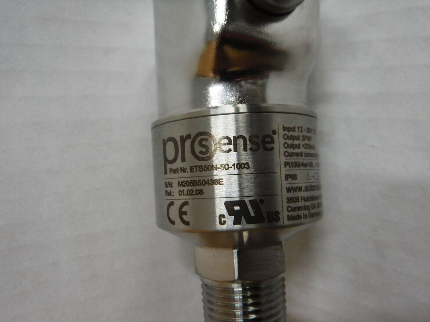 ETS50N - 50 - 1003 - PROSENSE ETS50N - 50 - 1003 Digital Temperature Sensor, - 58 to 302 deg F - Surplus Alley