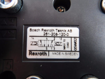 2612081200 - REXROTH BOSCH 261 - 208 - 120 - 0, 24VDC PNEUMATIC VALVE 2612081200 - Surplus Alley