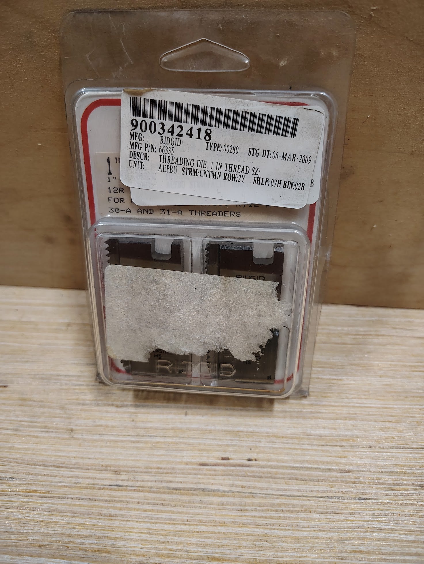 66335 - Ridgid 1" - 11 - 1/2 HS BSPT Pipe Dies 66335 - Surplus Alley