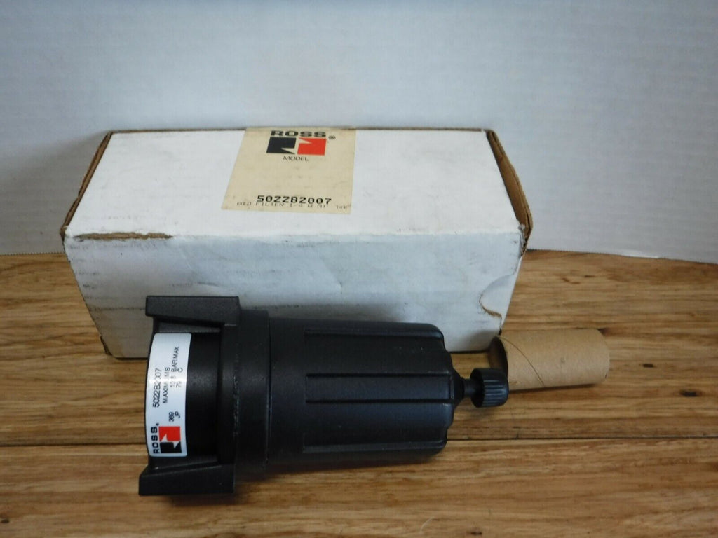 5022B2007 - ROSS CONTROLS 5022B2007, 1/4" NPT FILTER, WITH METAL BOWL - Surplus Alley