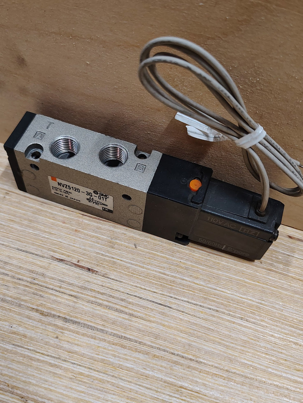 NVZ5120 - 3G - 01T - SMC NVZ5120 - 3G - 01T Solenoid Valve, 5 - Port 2 - Position, 110VAC Coil - Surplus Alley