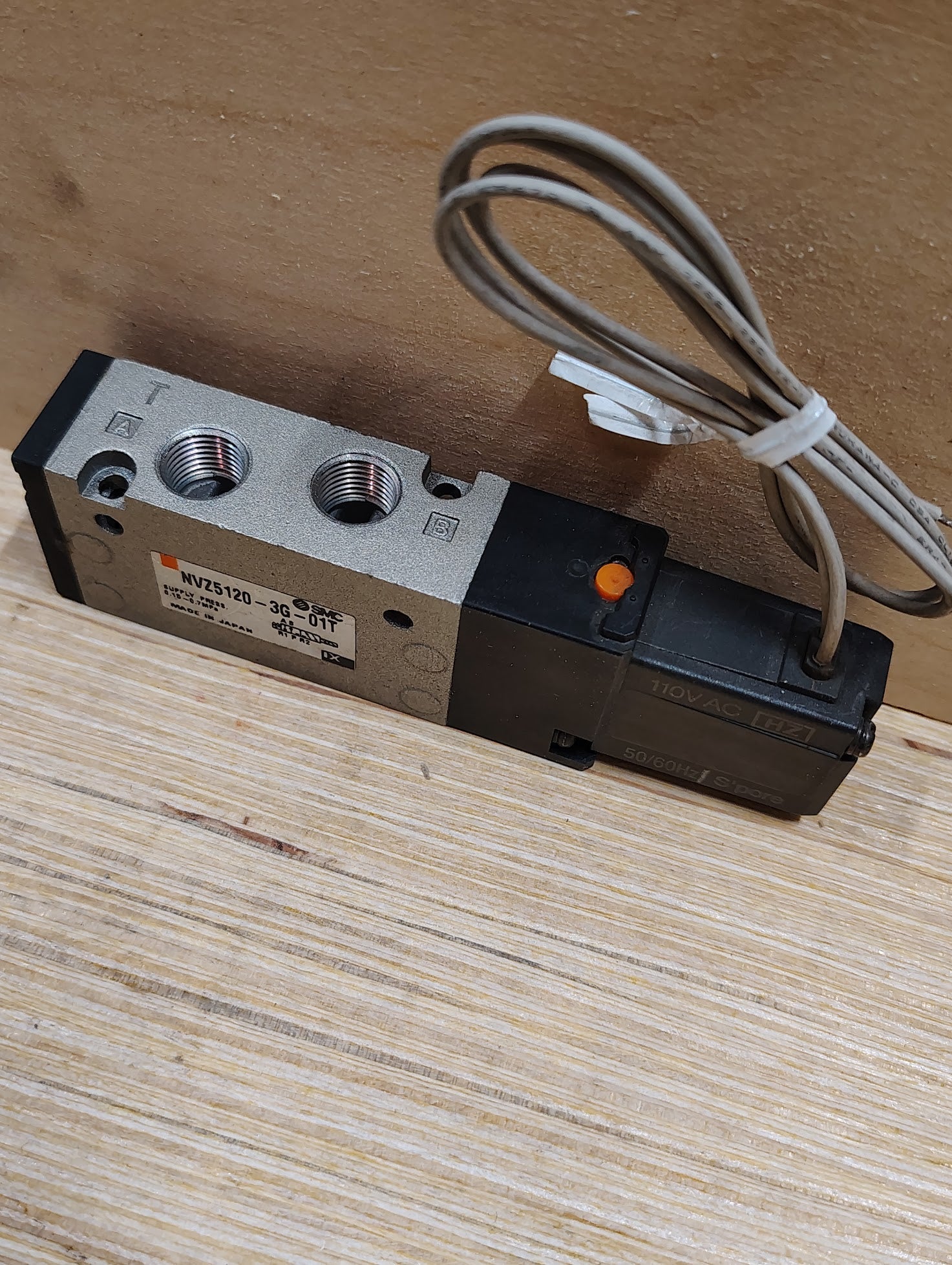 NVZ5120 - 3G - 01T - SMC NVZ5120 - 3G - 01T Solenoid Valve, 5 - Port 2 - Position, 110VAC Coil - Surplus Alley