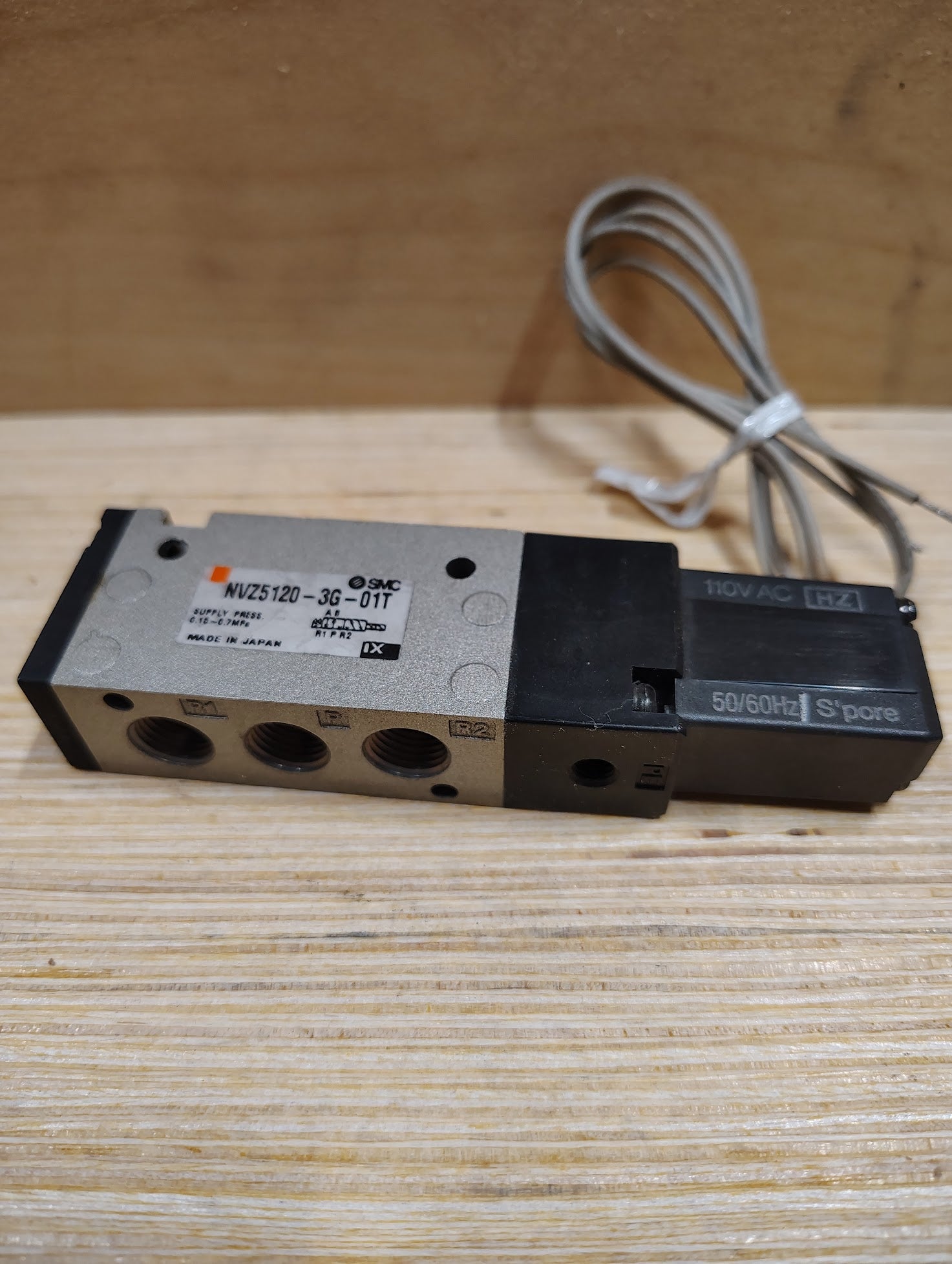 NVZ5120 - 3G - 01T - SMC NVZ5120 - 3G - 01T Solenoid Valve, 5 - Port 2 - Position, 110VAC Coil - Surplus Alley