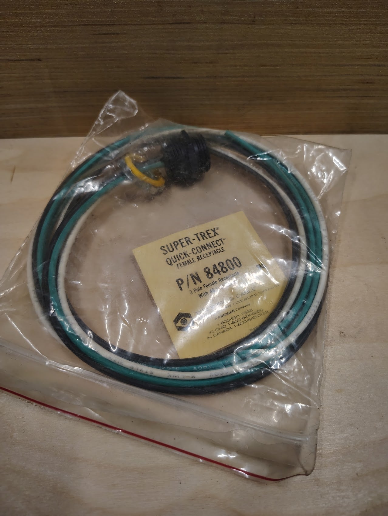 84800 - Super Trex 84800 Quick - Connect Female Receptacle 3Pole 48" Leads - Surplus Alley