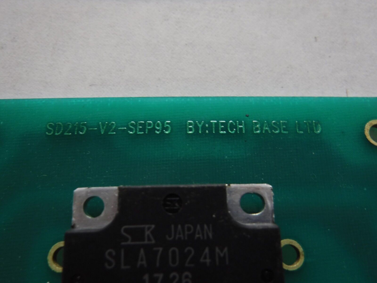 SD215 - V2 - TECH BASE LTD SD215 - V2 BOARD ORIENTAL MOTOR VEXTA - Surplus Alley