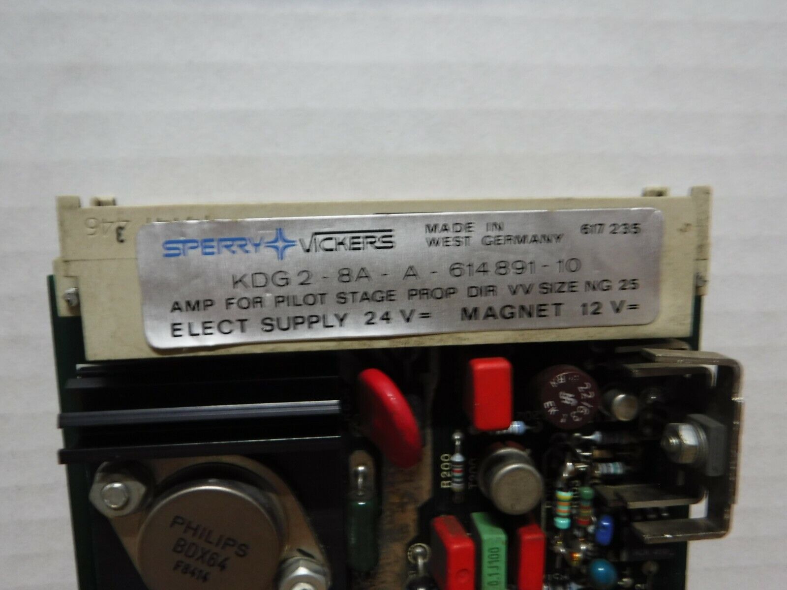 KDG2 - 8A - A - 614891 - 10 - Vickers KDG2 - 8A - A - 614891 - 10 Prop. Amp Board - Surplus Alley