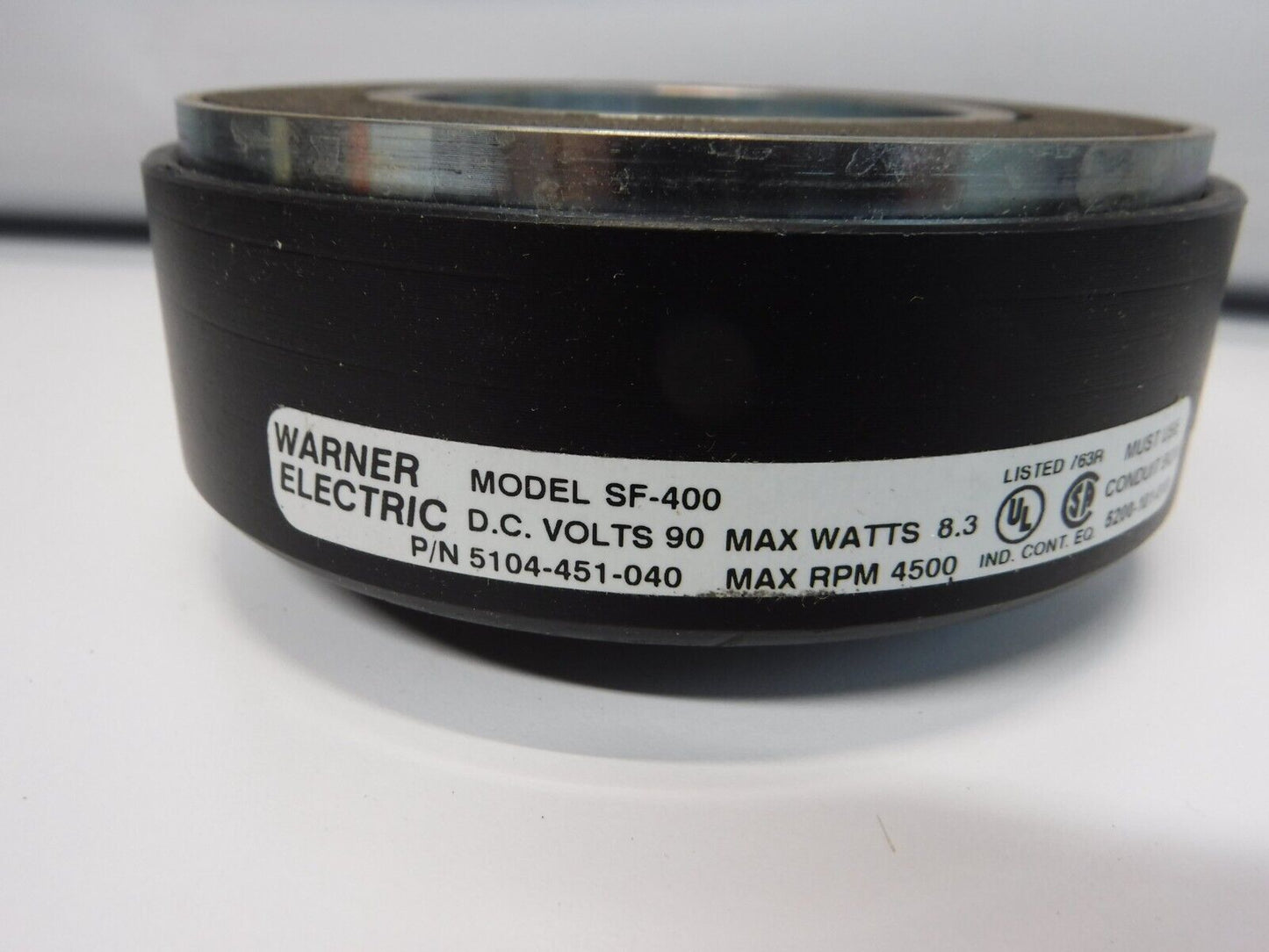 5104 - 452 - 057 - WARNER 5104 - 452 - 057 SF - 400 FIELD & ROTOR ASSEMBLY 90VDC, 5/8 BORE - Surplus Alley