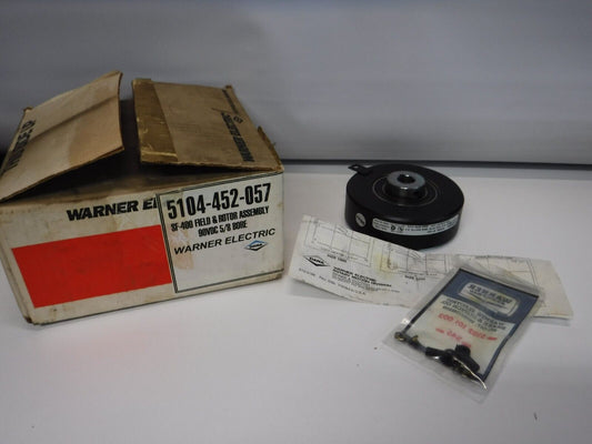 5104 - 452 - 057 - WARNER 5104 - 452 - 057 SF - 400 FIELD & ROTOR ASSEMBLY 90VDC, 5/8 BORE - Surplus Alley