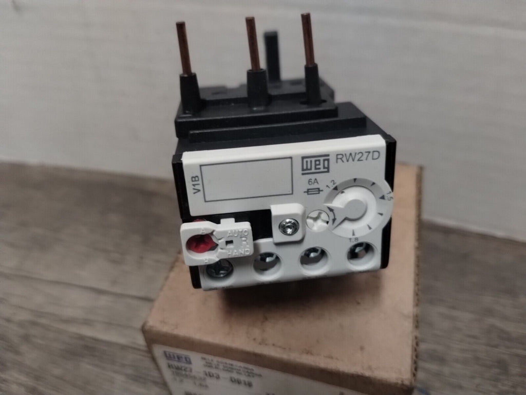 RW27 - 1D3 - D018 - WEG RW27 - 1D3 - D018 Overload Relay, 1,2 - 1,8AMP - Surplus Alley