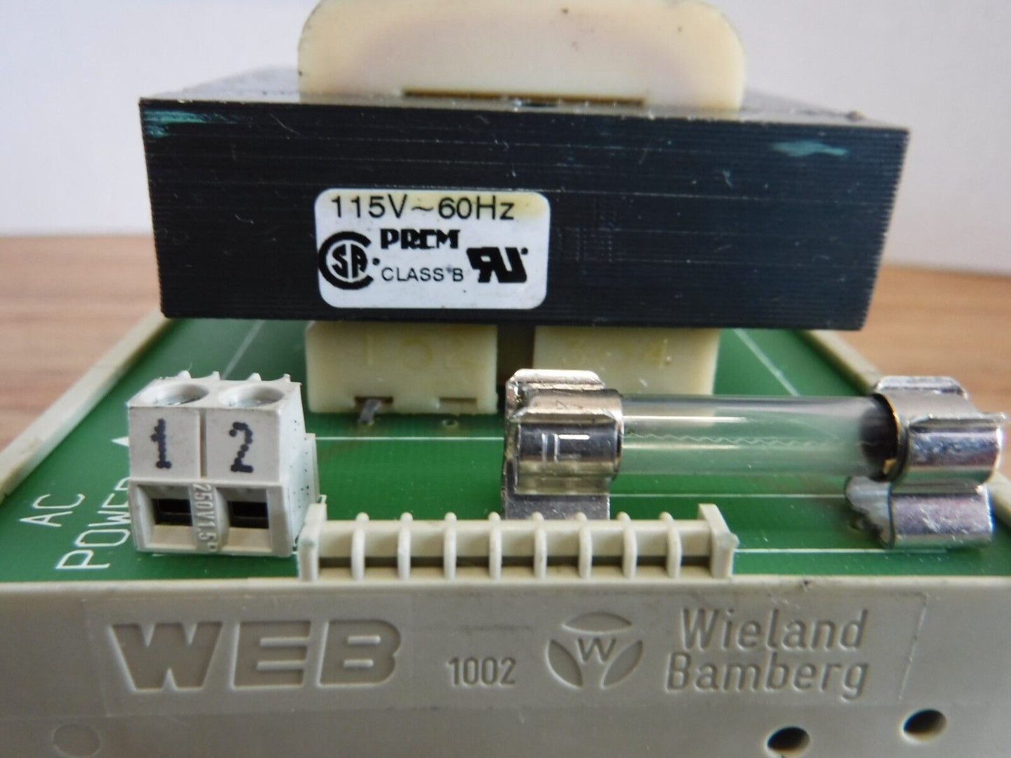 WEB 1002 - Wieland Bamberg WEB 1002 Module With SPW - 611 - S Coil 115V 60Hz - Surplus Alley