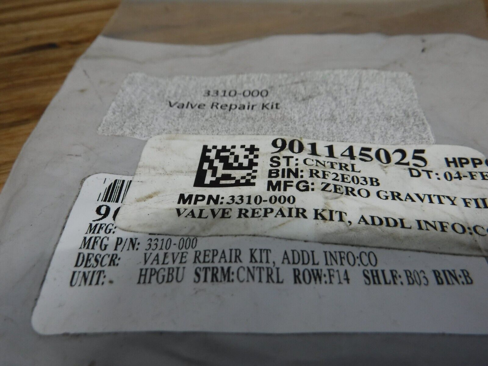 3310 - 000 - ZERO GRAVITY FILTERS 3310 - 000 Valve Repair Kit TYPE 00269 - Surplus Alley